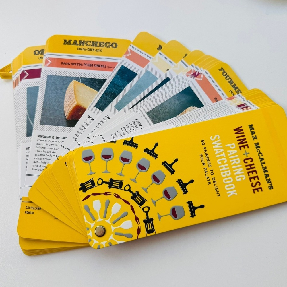 Wine and Cheese Pairing Swatchbook, 50 Tasty Pairings to Elevate Any Sip!